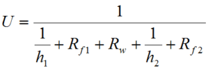 _HRS Overall Heat Transfer Coefficient Equation